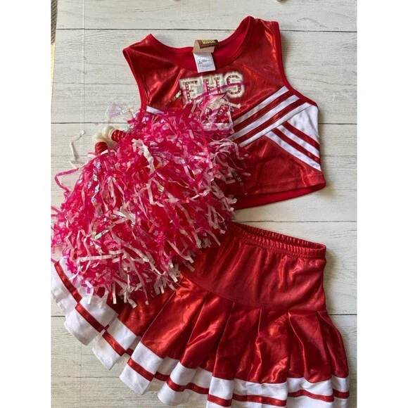Girls Medium 10-12 EHS Highschool Musical Cheerleader Halloween Costume - Picture 1 of 9